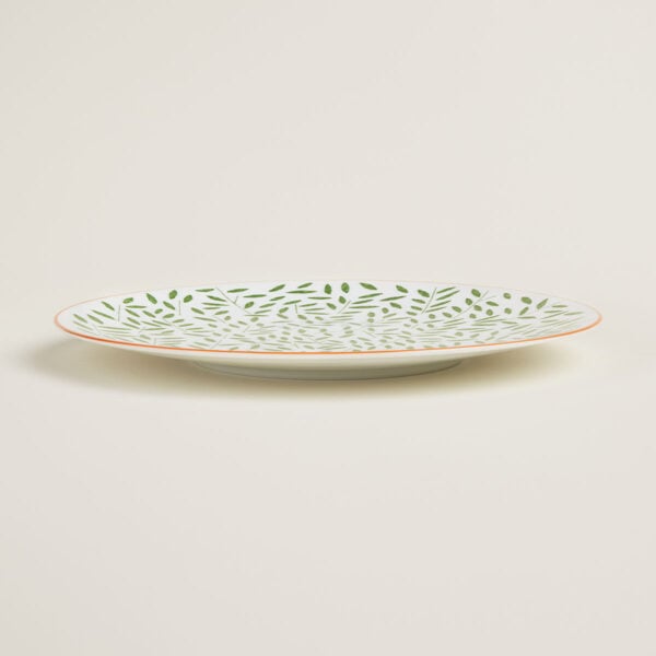 Hermes A Walk in the Garden Dinner Plate Green | Kneen & Co