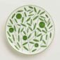 Hermes A Walk in the Garden Dessert Plate Green | Kneen & Co