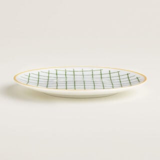 Hermes A Walk in the Garden Bread and Butter Plate Green | Kneen & Co