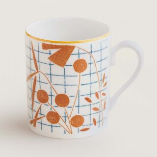 Hermes A Walk in the Garden Mug Orange | Kneen & Co