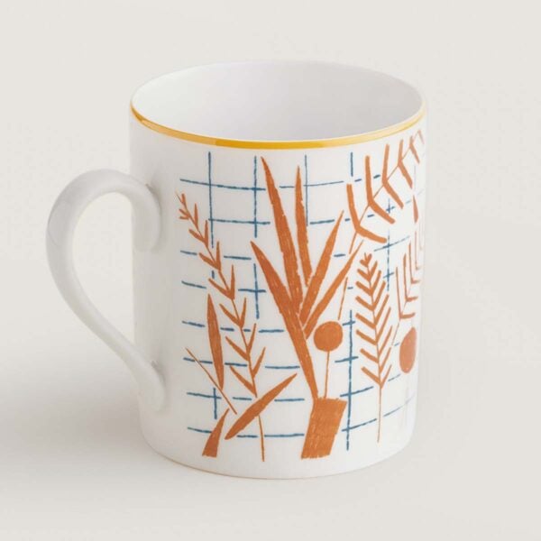 Hermes A Walk in the Garden Mug Orange | Kneen & Co