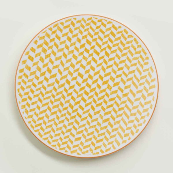 Hermes A Walk in the Garden Dinner Plate Yellow | Kneen & Co