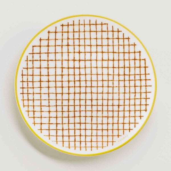 Hermes A Walk in the Garden Bread and Butter Plate Orange | Kneen & Co