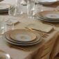 Hermes Mosaique au 24 Gold Dinnerware Table Setting | Kneen & Co