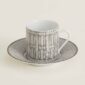 Hermès Mosaique Au 24 Platinum Espresso Cup and Saucer | Kneen & Co