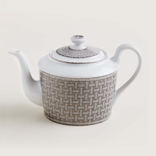 HERMES-DNRWR-Mosaique-au24Platine-035018P-worn-1-1200x1200px-100KB Hermès Mosaique Au 24 Platinum Teapot | Kneen & Co