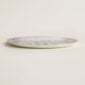 Hermès Mosaique Au 24 Platinum Tart Platter shown on table | Kneen & Co