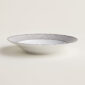 Hermès Mosaique Au 24 Platinum Round Deep Platter shown on table | Kneen & Co