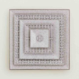 Hermès Mosaique au 24 Platinum Square Plates - Set of 5 (no. 1 - no. 5)