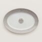 Hermès Mosaique Au 24 Platinum Large Oval Platter | Kneen & Co