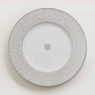 Hermès Mosaique Au 24 Platinum Presentation Plate | Kneen & Co