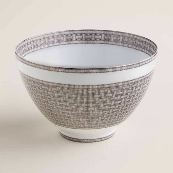 Hermès Mosaique Au 24 Platinum Punch Bowl | Kneen & Co
