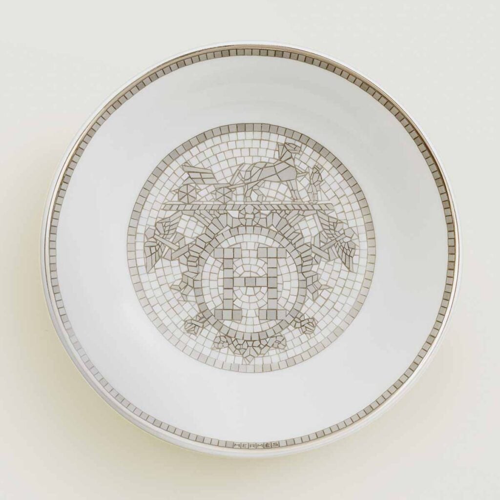 Hermès Mosaique au 24 Platinum Oriental Soy Dish - Set of 2