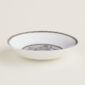 Hermès Mosaique Au 24 Platinum Oriental Soy Dish shown on table | Kneen & Co