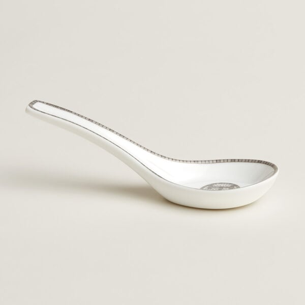 HERMES-DNRWR-Mosaique-au24Platine-035088P-worn-1-1200x1200px-100KB Hermès Mosaique Au 24 Platinum Oriental Soup Spoon | Kneen & Co