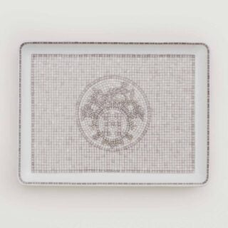 Hermès Mosaique Au 24 Platinum Oriental Sushi Plate | Kneen & Co