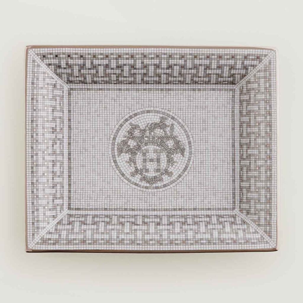 Hermes Mosaique au 24 Platinum Change Tray | Kneen & Co