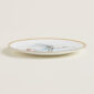 Hermès Carnets d'Equateur Birds Bread and Butter Plate shown on table | Kneen & Co