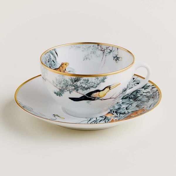 HERMES-DNRWR-carnets-dEquateur-038015P-worn-1-1200x1200px-100KB Hermès Carnets d'Equateur Breakfast Cup and Saucer | Kneen & Co