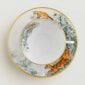 Hermès Carnets d'Equateur Breakfast Cup and Saucer shown on table | Kneen & Co