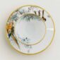 Hermès Carnets d'Equateur Tea Cup and Saucer shown on table | Kneen & Co