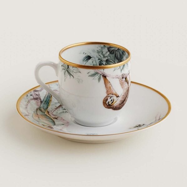 HERMES-DNRWR-carnets-dEquateur-038017P-worn-3-1200x1200px-100KB Hermès Carnets d'Equateur Espresso Cup and Saucer | Kneen & Co