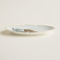 Hermès Carnets d'Equateur Small Oval Platter shown on table | Kneen & Co