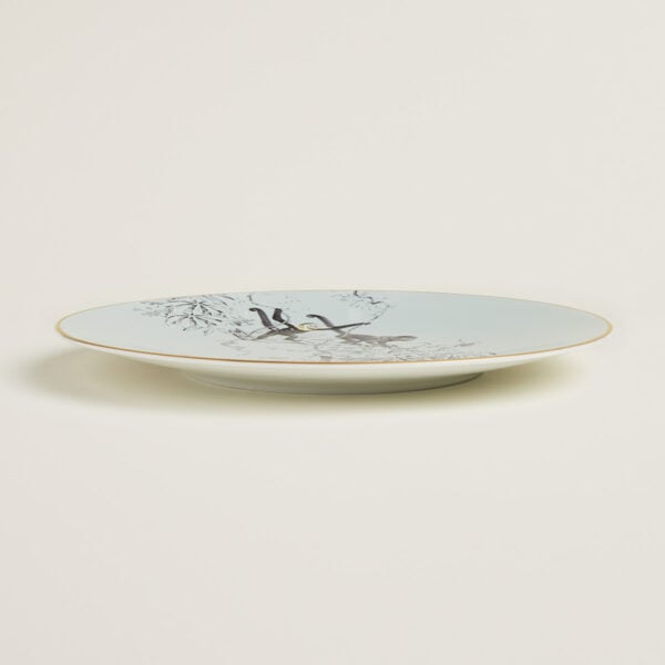 Hermès Carnets d'Equateur Presentation Plate shown on table | Kneen & Co