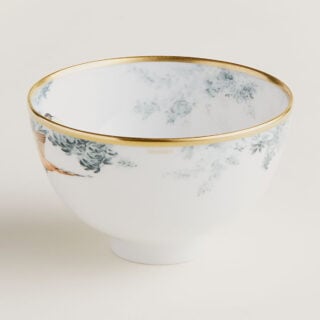 Hermès Carnets d'Equateur Small Bowl shown on table | Kneen & Co