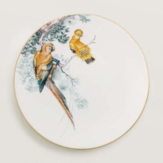 Hermès Carnets d'Equateur Birds Dinner Plate | Kneen & Co