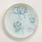 Hermès Carnets d'Equateur Lions Dessert Plate | Kneen & Co