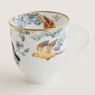 Hermès Carnets d'Equateur Birds Mug | Kneen & Co