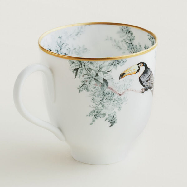 HERMES-DNRWR-carnets-dEquateur-038131P-worn-3-1200x1200px-100KB Hermès Carnets d'Equateur Birds Mug | Kneen & Co