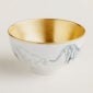 Hermès Carnets d'Equateur Gold Felines Medium Bowl | Kneen & Co