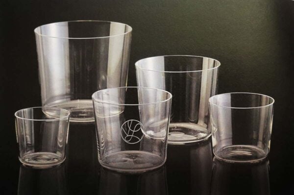 Lobmeyr Drinking set no.1003 shown on table | Kneen & Co