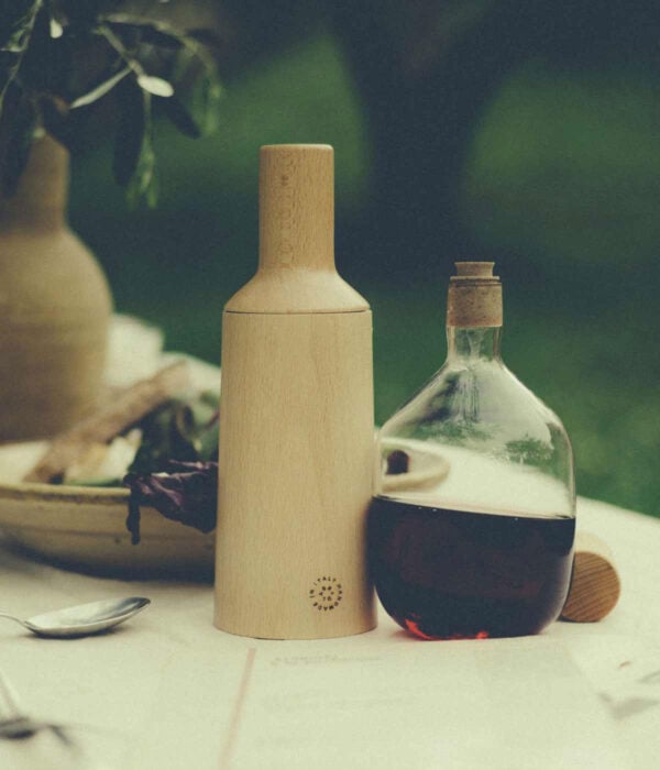 R+D-TRULLI-MILLS-L1004539-5-MOOD-1200w-100KB R+D.Lab Trulli Mill Legno set on outdoor table | Kneen & Co