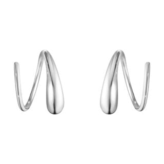 Georg Jensen Mercy Swirl Earrings in sterling silver | Kneen & Co