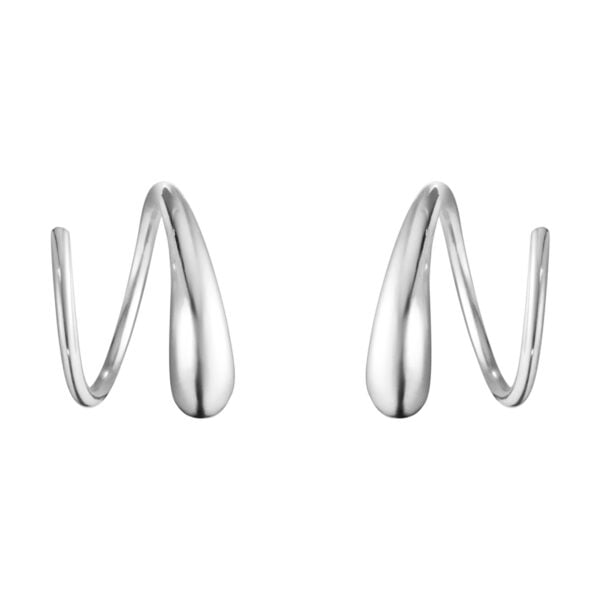 Georg Jensen Mercy Swirl Earrings in sterling silver | Kneen & Co