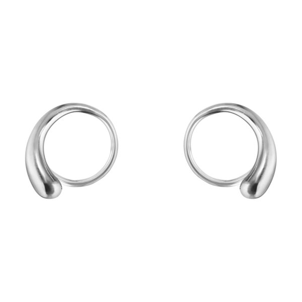 Georg Jensen Mercy Swirl Earrings in sterling silver | Kneen & Co