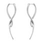 Georg Jensen Mercy Earrings, long in sterling silver | Kneen & Co