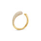 Georg Jensen Mercy Ring, Mini in 18 kt yellow gold and .53 CT pavé diamonds | Kneen & Co