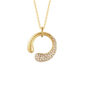 Georg Jensen Mercy Necklace with Pendant 0.33 CT in yellow gold with .33 ct of pavé diamonds | Kneen & Co