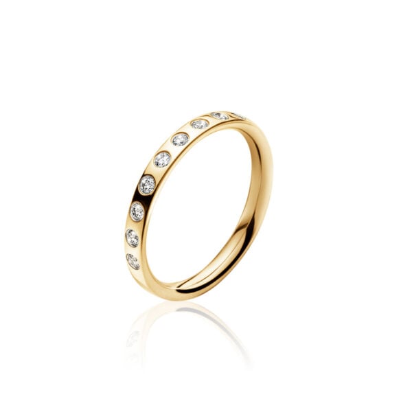 Georg Jensen Magic Ring 0.18 ct in yellow gold | Kneen & Co