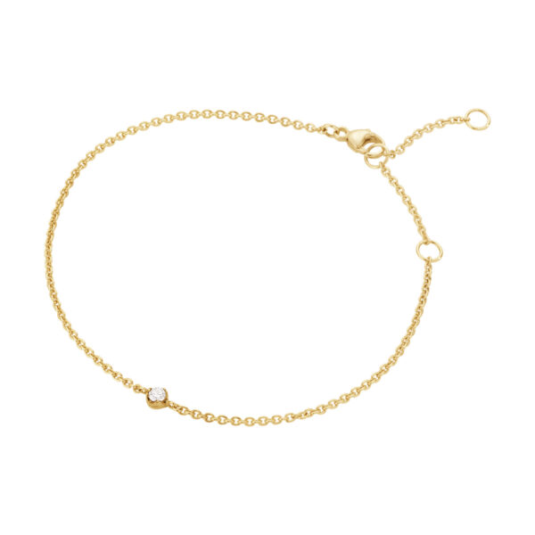 George Jensen Signature Diamonds Bracelet 0.05 ct in yellow gold | Kneen & Co