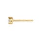 Georg Jensen Signature Diamonds Solitaire Stud Earring 0.10 ct in yellow gold side view | Kneen & Co