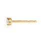 Georg Jensen Signature Diamonds Solitaire Stud Earring 0.05 ct in yellow gold side view | Kneen & Co