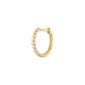 Georg Jensen Signature Diamonds Ear Hoop Gold with Diamonds 0.10 CT | Kneen & Co