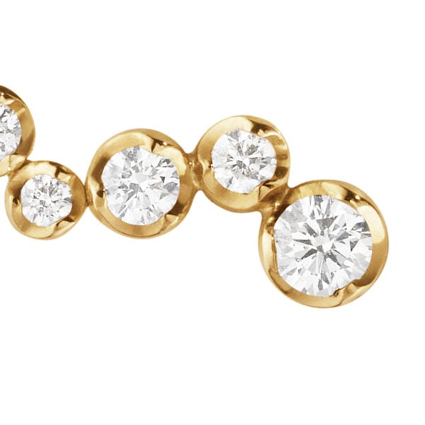 George Jensen Signature Diamonds Ear Stud 0.18 ct in yellow gold | Kneen & Co