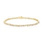 George Jensen Signature Diamonds Tennis Bracelet in yellow gold | Kneen & Co