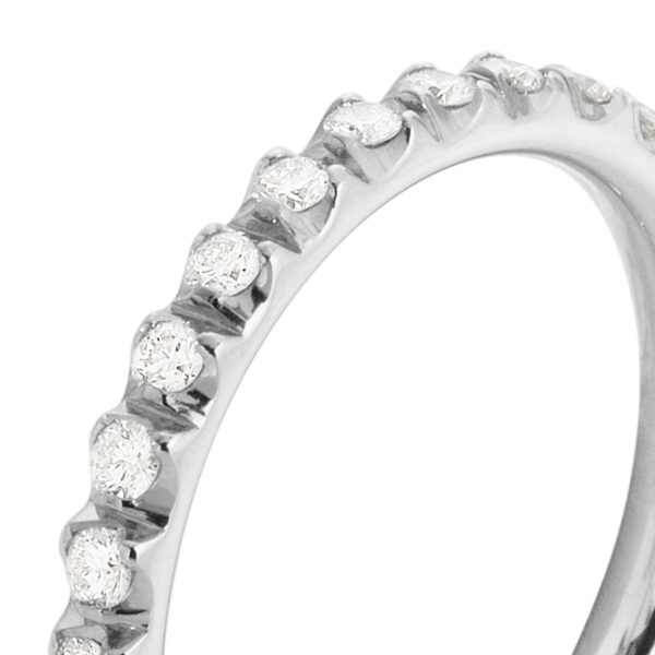 Georg Jensen Signature Diamonds Ring, Large | White Gold | Kneen & Co